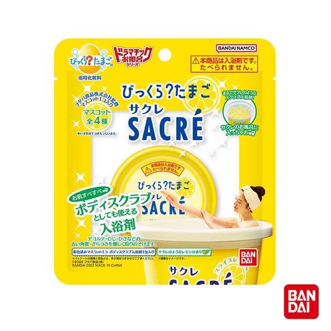 日本 BANDAI - 日本SACRE冰品沐浴鹽(限量)-3入(磨砂去角質兼泡澡)