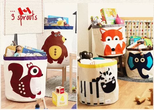 加拿大 3 Sprouts - 收納籃-獅子王