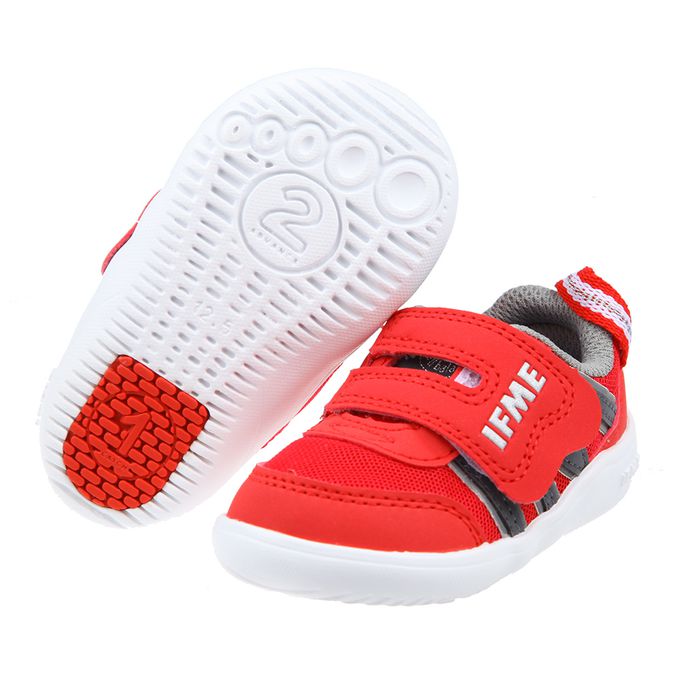 日本IFME - 輕量系列活力紅寶寶機能學步鞋-紅色
