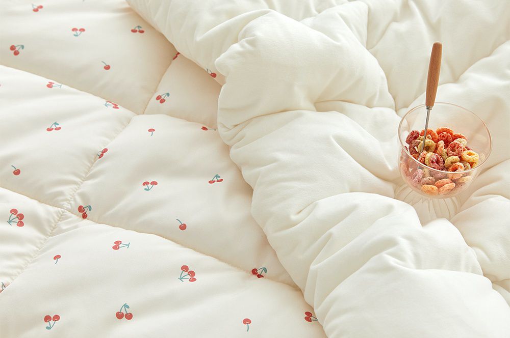 韓國 Maatila - 可水洗超細纖維棉花糖棉被-甜心櫻桃