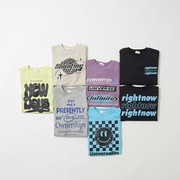 日本 b-ROOM - 百搭街頭風印花裏毛上衣-射籃之星-燕麥灰