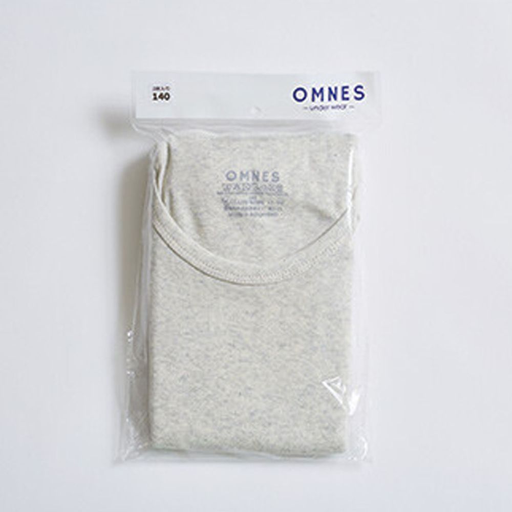 日本 OMNES - 100%有機棉 無袖內衣2件組-兒童-燕麥