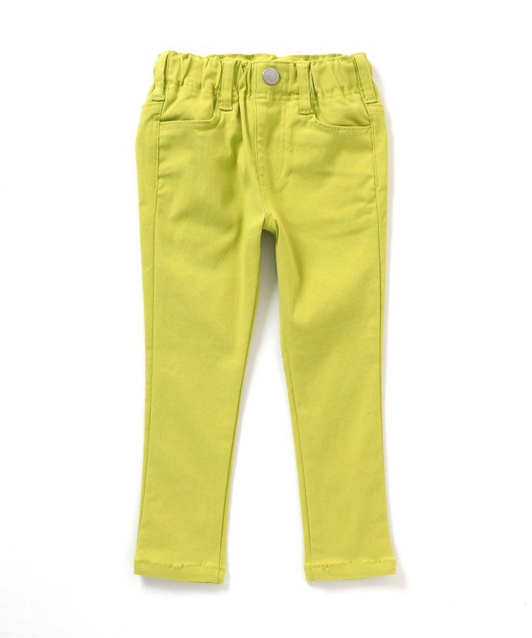 日本 BREEZE - [推薦]定番彈力鬆緊合身長褲-藍綠格紋