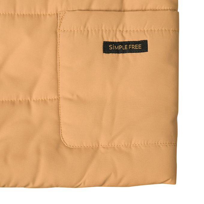 akachan honpo - 鋪棉背心-淺卡其色