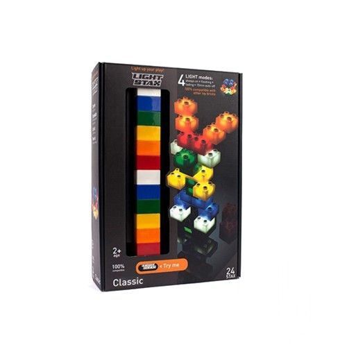 美國 Light Stax - LETTERS亮亮積木-大顆粒系列-字母款-24顆