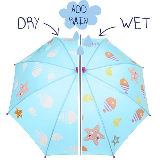 英國 Squid Kids - 變色雨傘-小圓點-粉紅