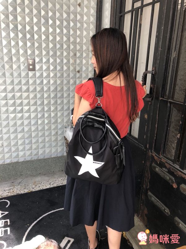 韓國 BESSON JOUJOU - 星星閃亮 LED 包-深黑色