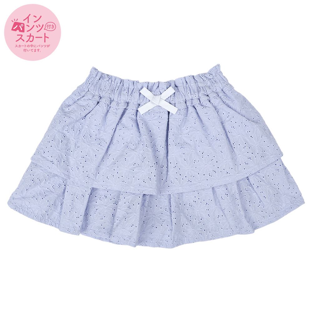 裙子(內有安全褲)-幼兒-淺藍色