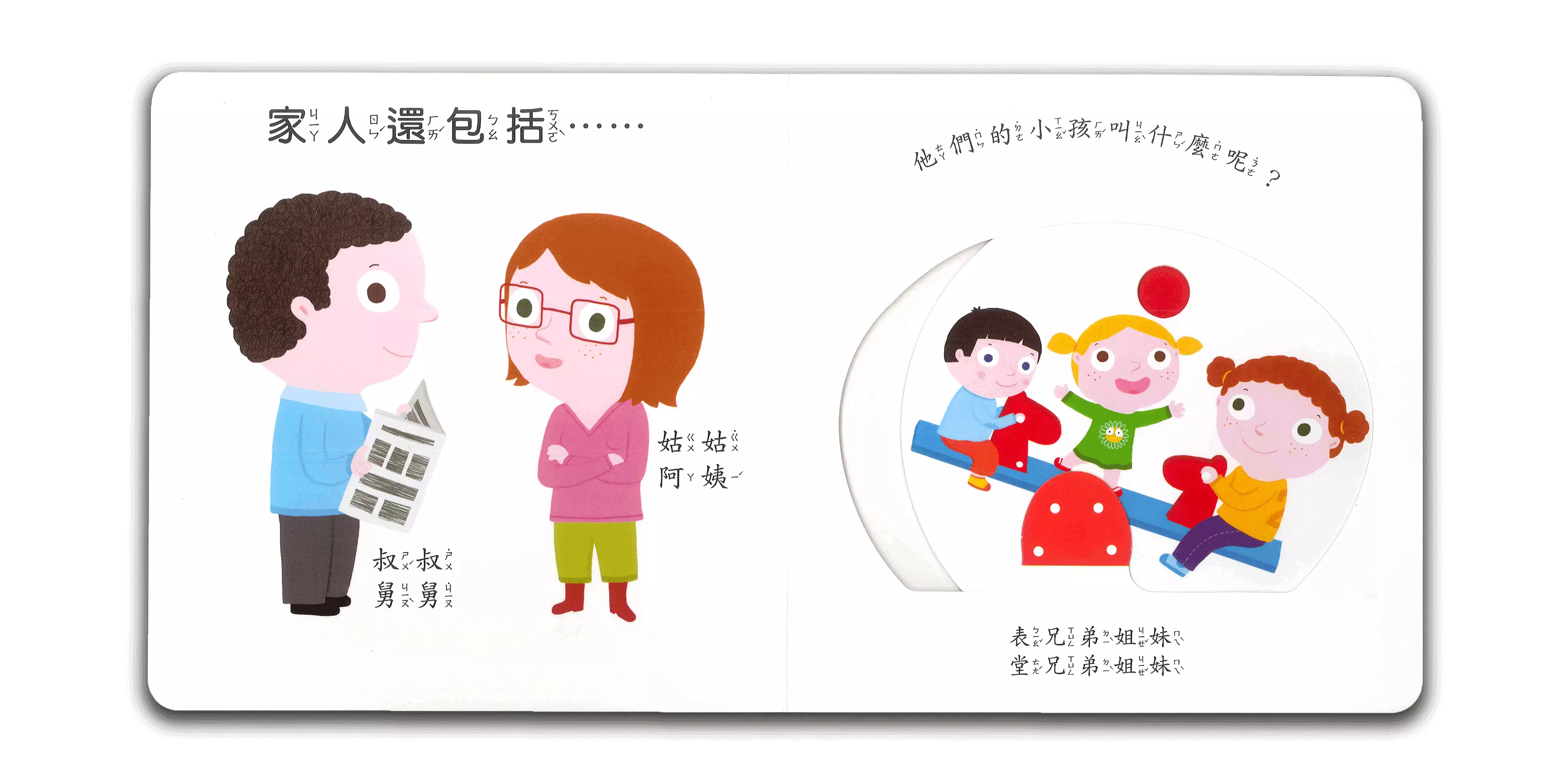smart寶寶推拉搖轉書-我的家人
