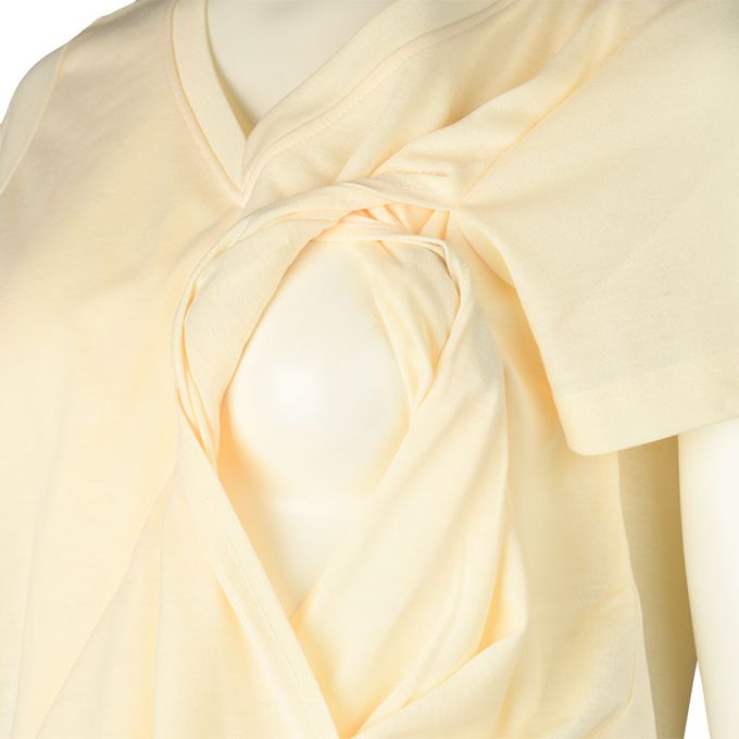 akachan honpo - 短袖抗菌防臭T恤-象牙白色 (M)