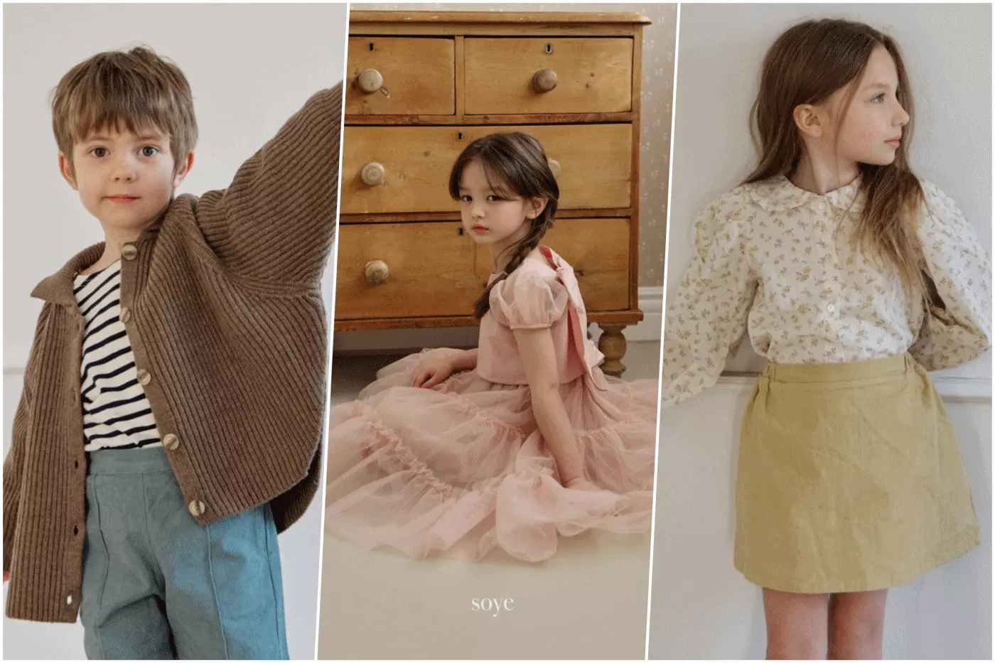 韓國 soye - 秀氣大方領連身洋裝-直線紋