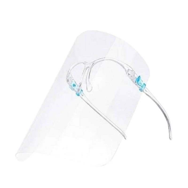 成人用透明眼鏡式面罩/隔離防護面罩/全臉防飛沫-特惠8入組 (非醫療用品)