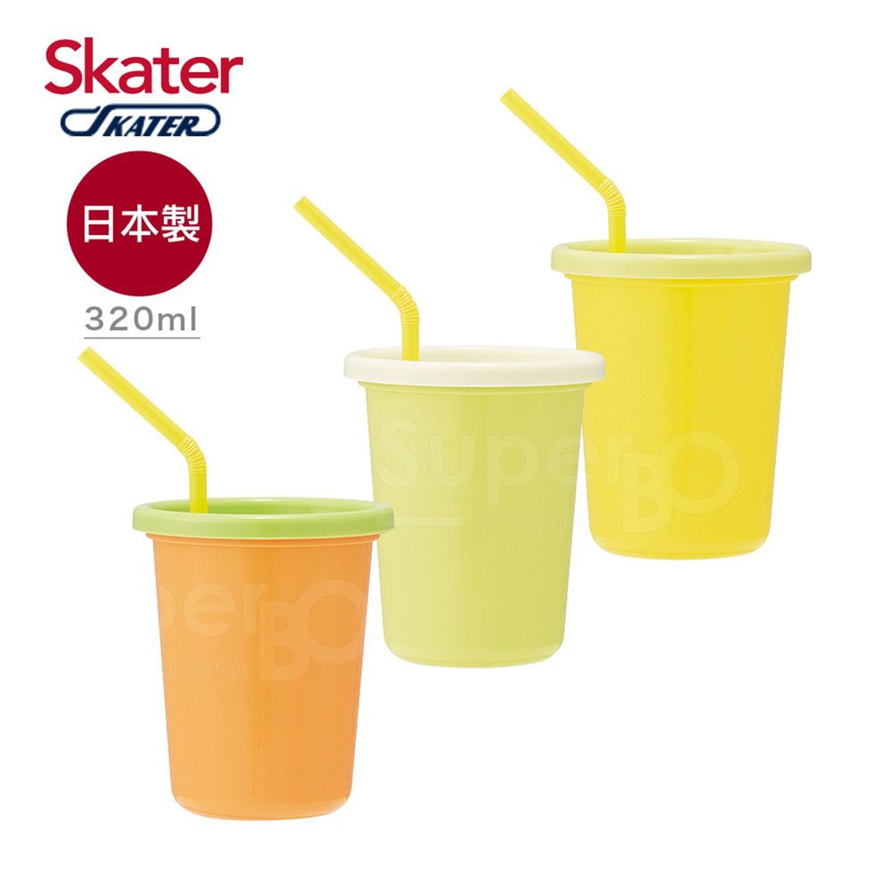 日本 SKATER - 日本製3入水杯(320ml)-Color