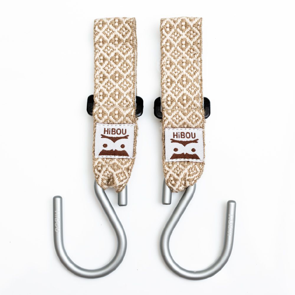 鋁合金材質嬰兒推車掛勾｜萬用置物勾 單入組-日常掛物、嬰兒推車、戶外露營-燕麥棕