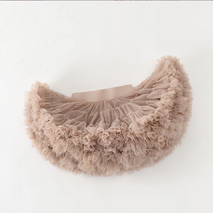 百搭蓬蓬柔軟網紗裙(純棉加寬鬆緊腰頭)