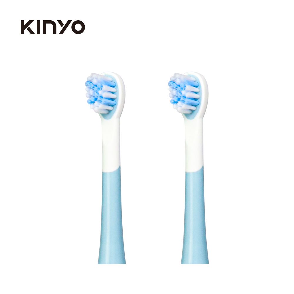 KINYO - 兒童音波電動牙刷頭-藍色-2入