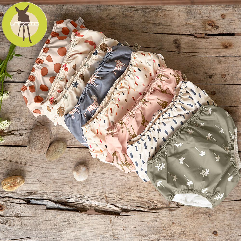 德國 Lassig - 嬰幼兒抗UV游泳尿布褲-棕櫚微風