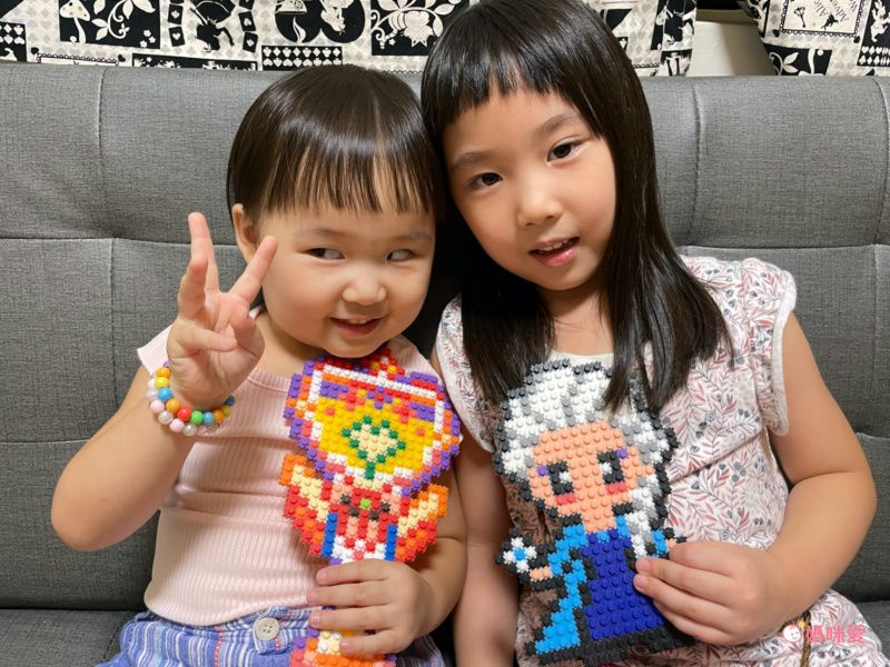 拼出世界名畫【韓國 咕咕拼豆】免燙式拼豆，可拆卸重複玩