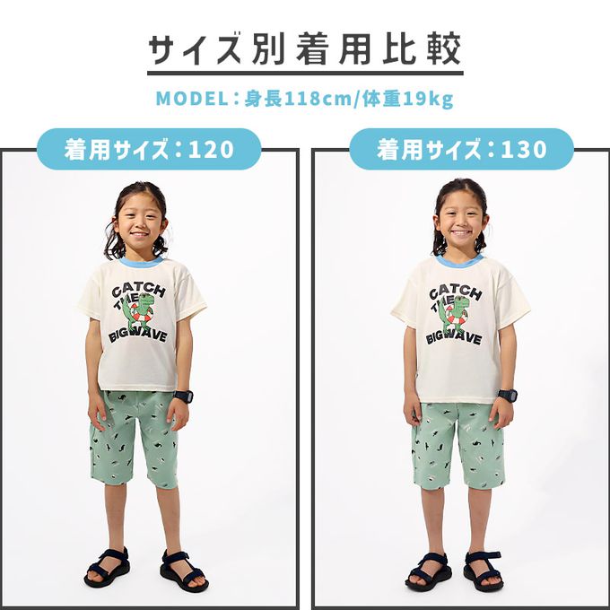 日本 ZOOLAND - 接觸冷感 透氣印花短袖上衣-露營車-水藍