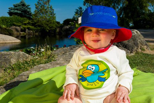 加拿大 flapjackkids - 雙面防曬漁夫帽-土撥鼠/帳篷