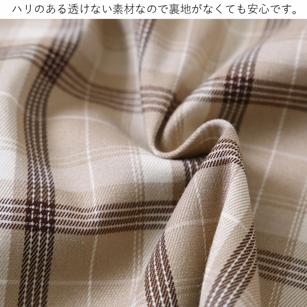 日本 Rejoule - 復古格紋綁帶澎澎袖上衣-深藍X咖格紋 (M(Free size))