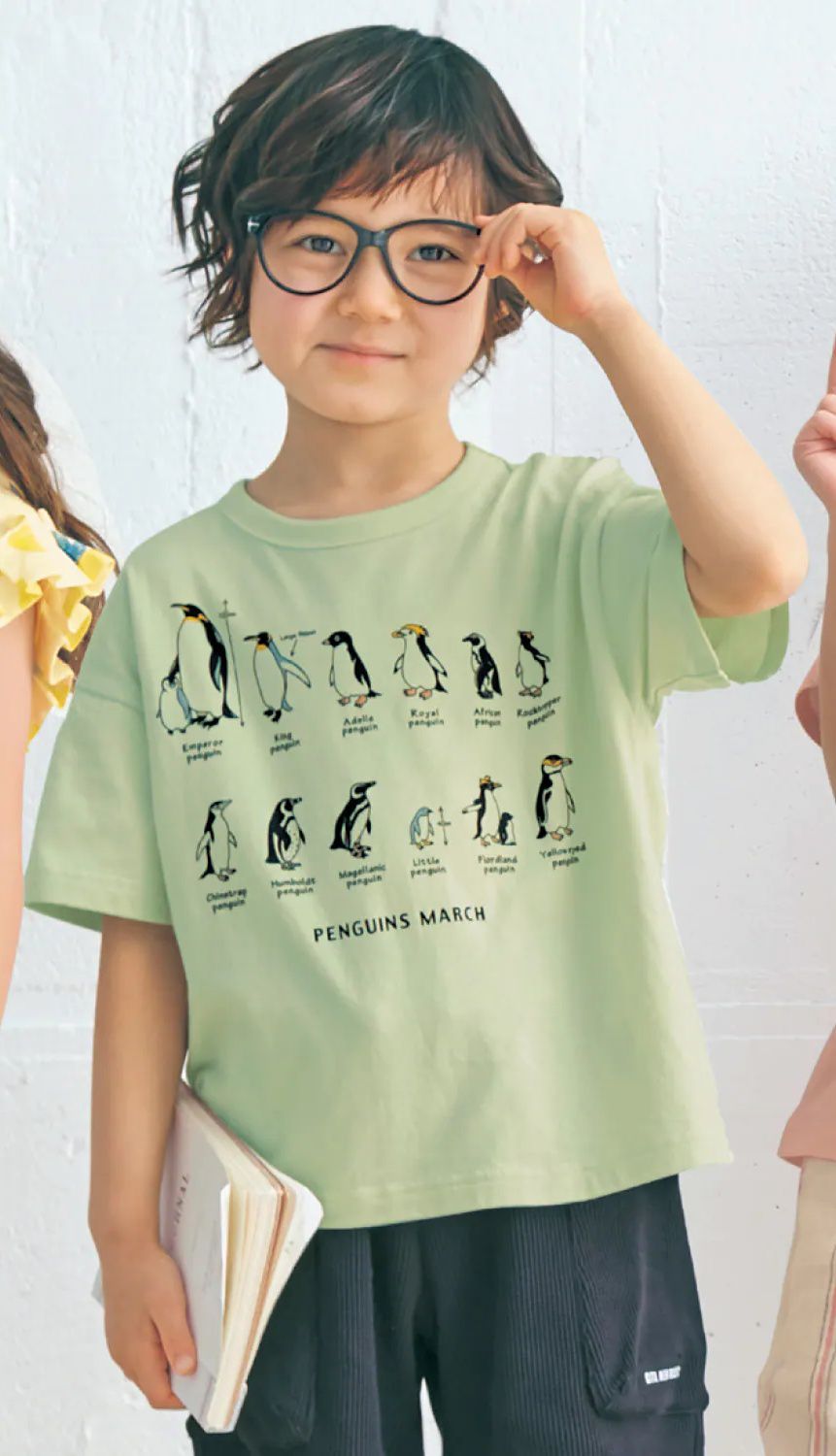 日本千趣會 - GITA 純棉印花短T-恐龍剪影卡牌-淺灰