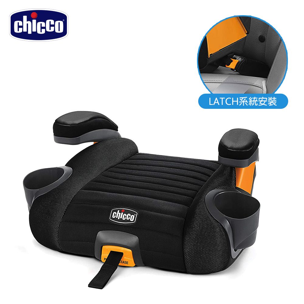義大利 chicco - GoFit Plus汽車輔助增高座墊-鋼鐵黑
