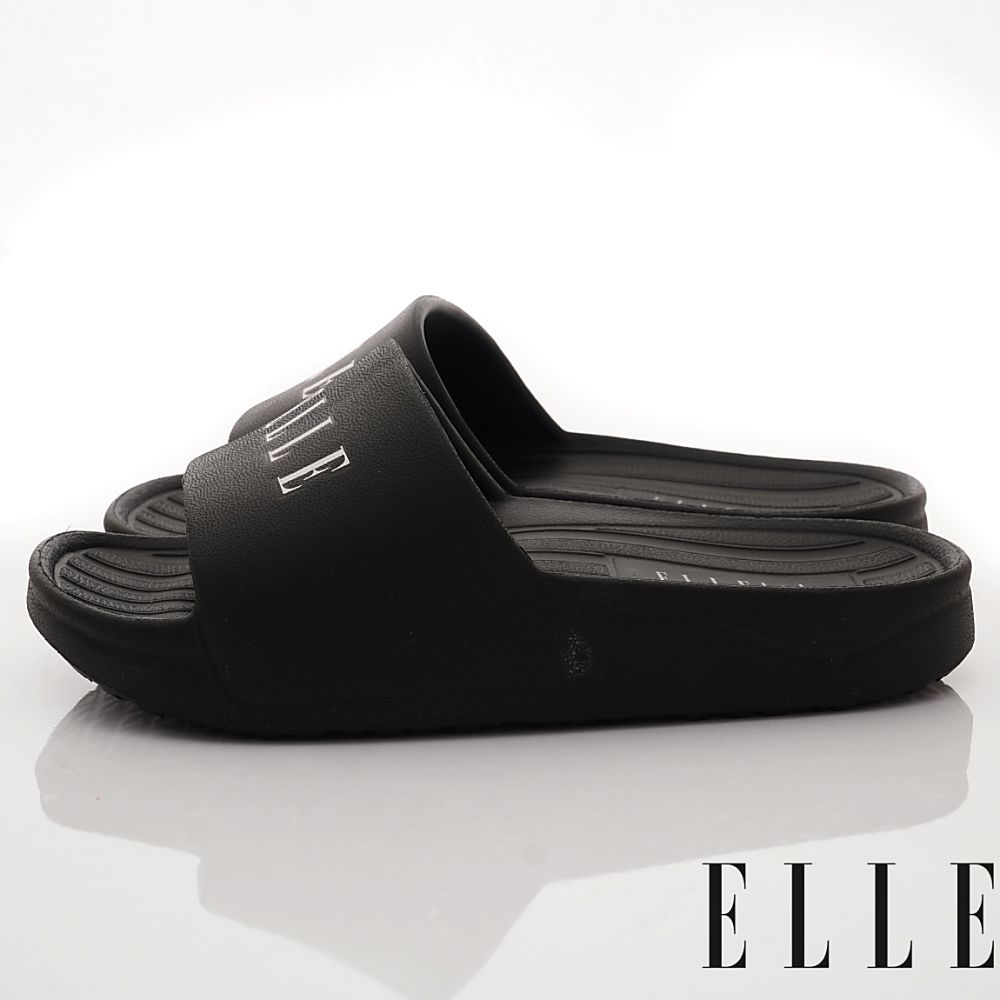 ELLE - 台灣製ELLE輕便休閒拖鞋(中小童段)-拖鞋-黑