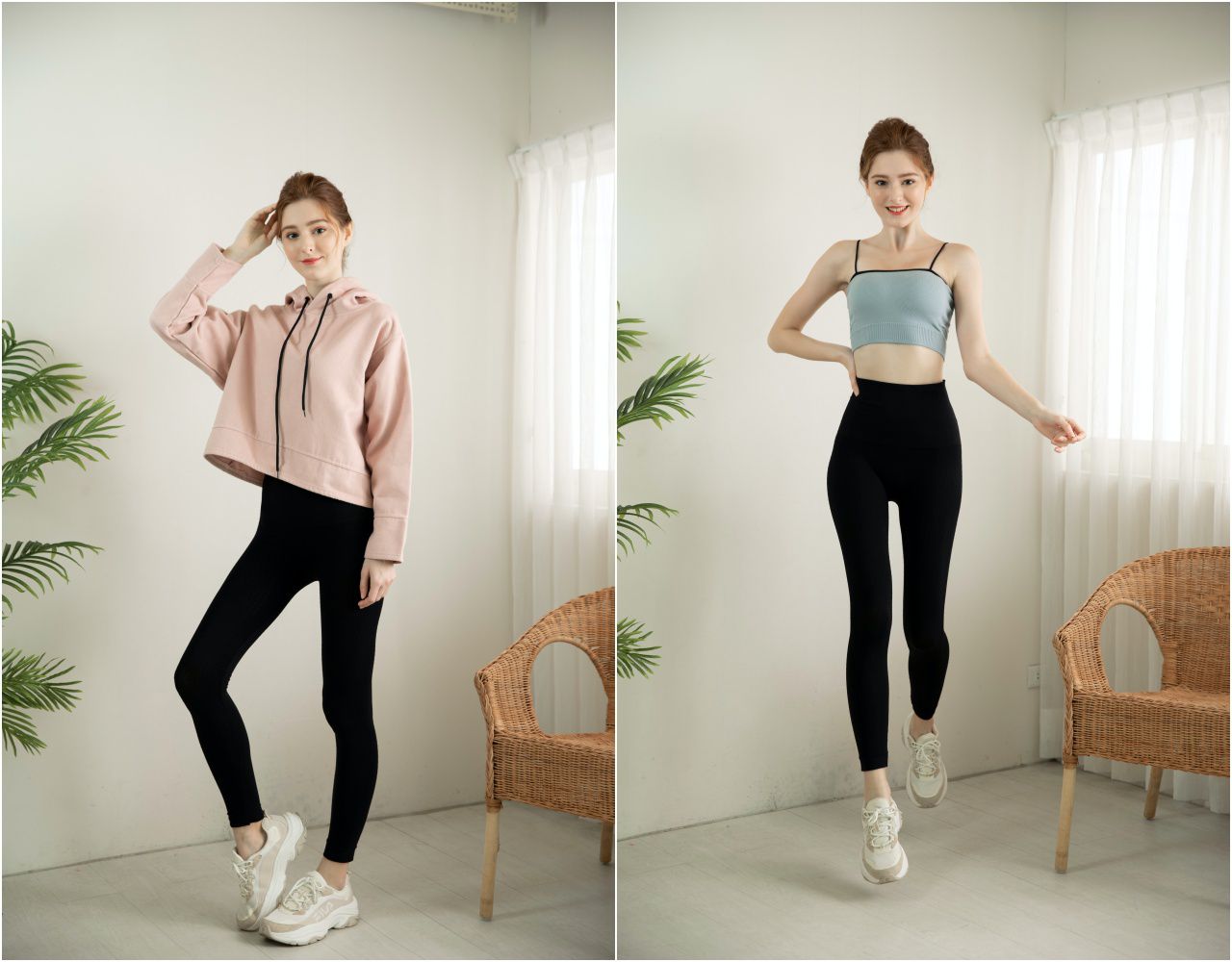 香茉 CHANMODE - 美尻蜜大腿能量立塑褲-黑-內搭褲x1件