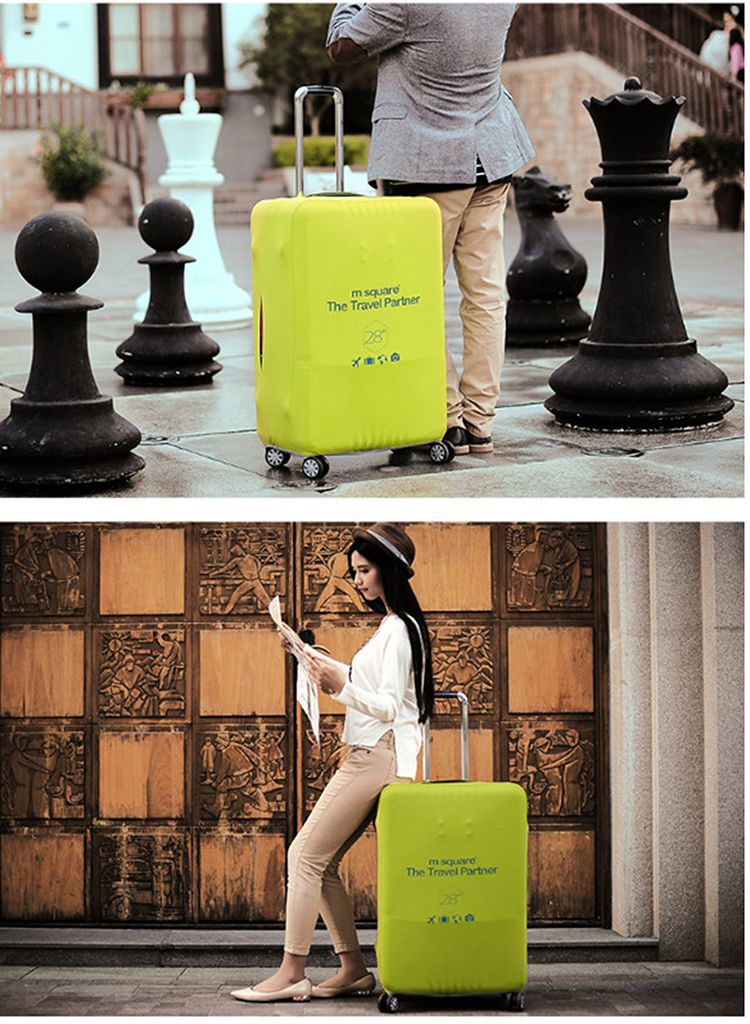 M Square - 尼龍行李箱套24吋-黃色
