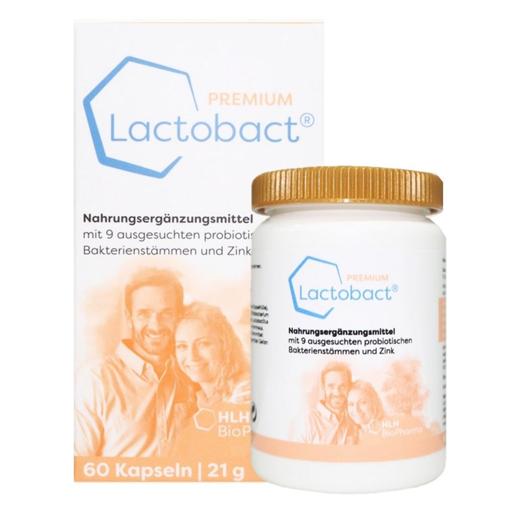 Lactobact® 德國萊德寶 - Lactobact®PREMIUM (萊德寶優質配方膠囊益生菌:8-60歲專用)-60顆/盒
