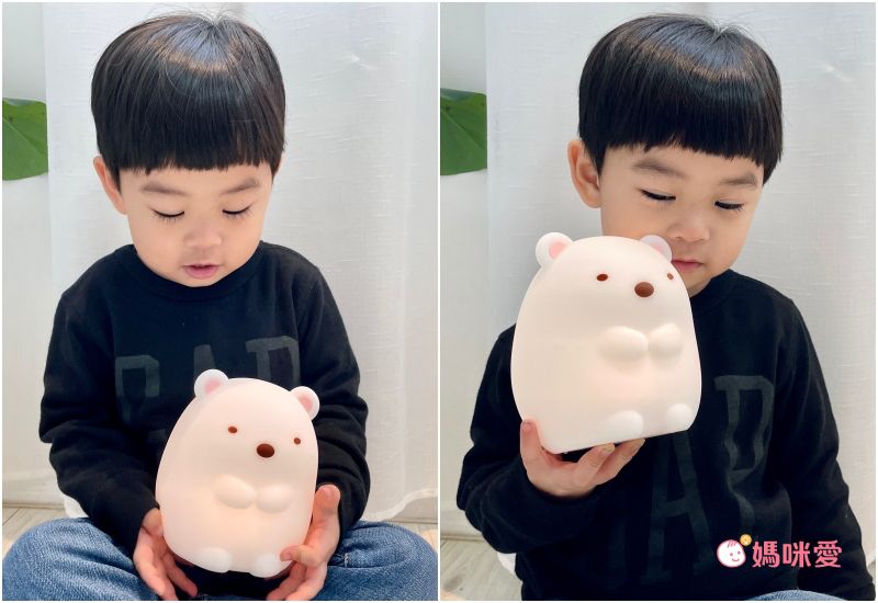 日本 Hashy - 安全矽膠抱抱安撫小夜燈-角落生物恐龍 (M(約12.6x11.5x16.5cm))