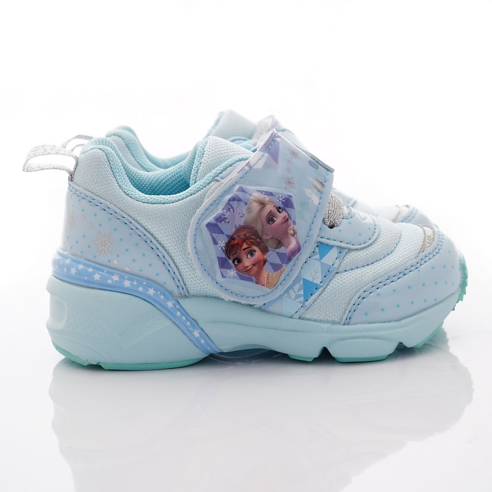 Moonstar日本月星 - 迪士尼聯名冰雪奇緣電燈款12719系列(小童段)-藍