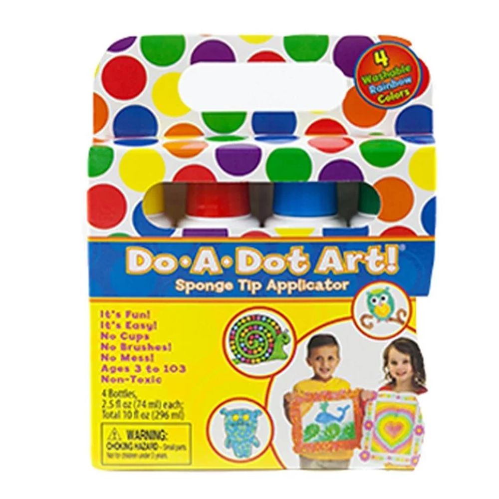 美國 Do A Dot Art - 【新品】點點畫筆-4入彩虹色-70ml/每支