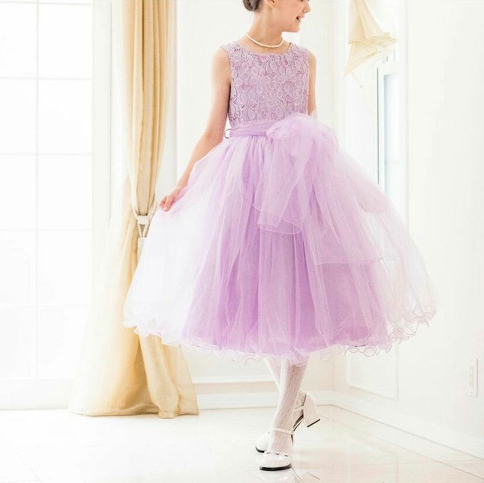 日本 Catherine Cottage - 夢幻層次蝴蝶結洋裝/小禮服-水藍