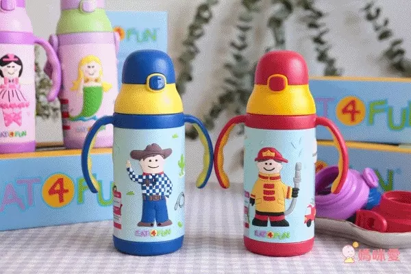 美國 EAT 4 FUN 不鏽鋼保溫吸管杯