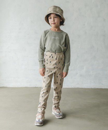 日本 PAIRMANON - 百搭彈性貼身長褲-直條紋-海軍藍