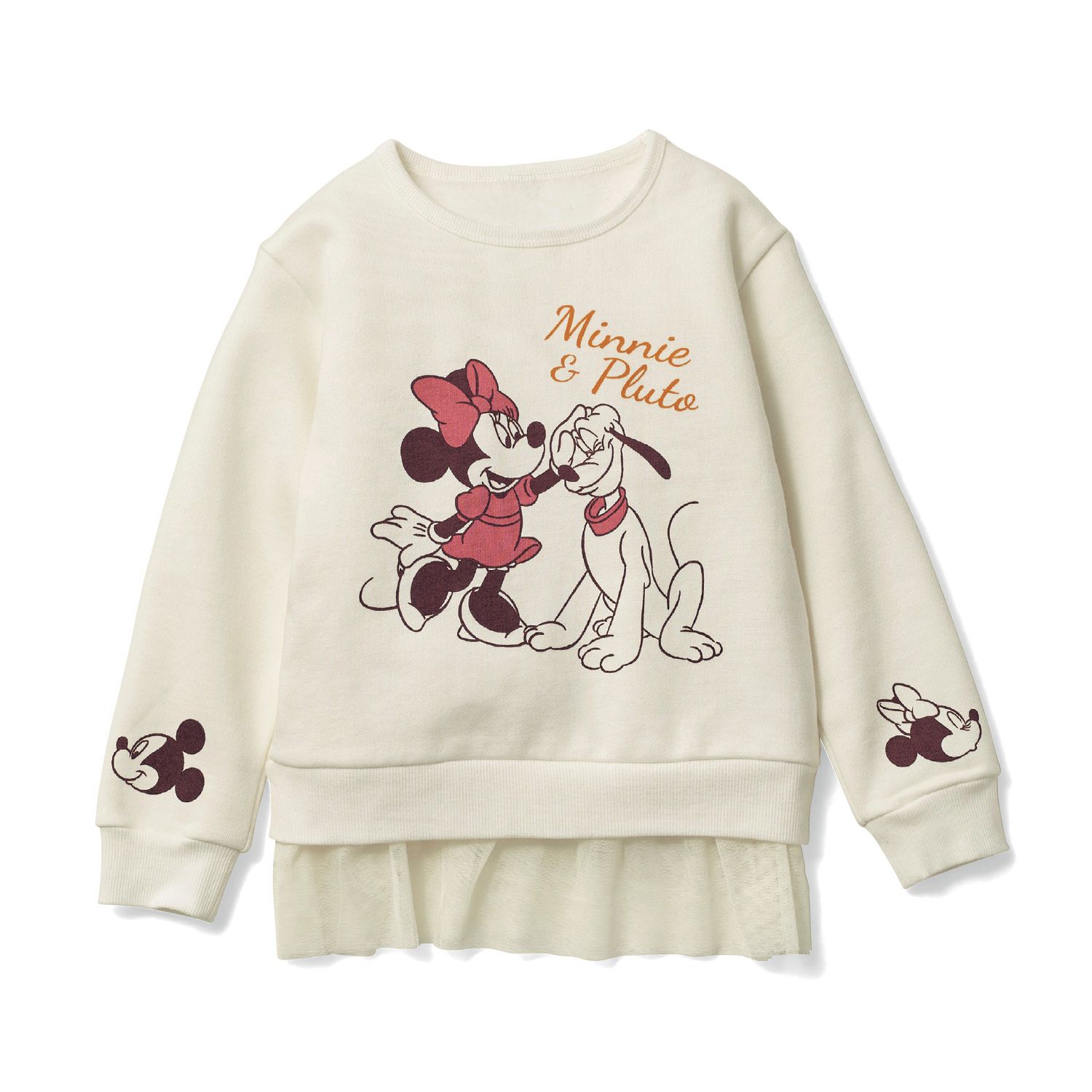 日本千趣會 - 迪士尼 裏起毛長T-維尼與小豬-灰綠