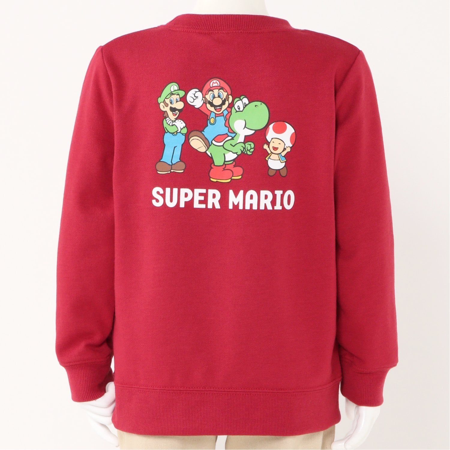 日本千趣會 - Nintendo系列 印花圓領長袖上衣-瑪利歐水管-簡約黑