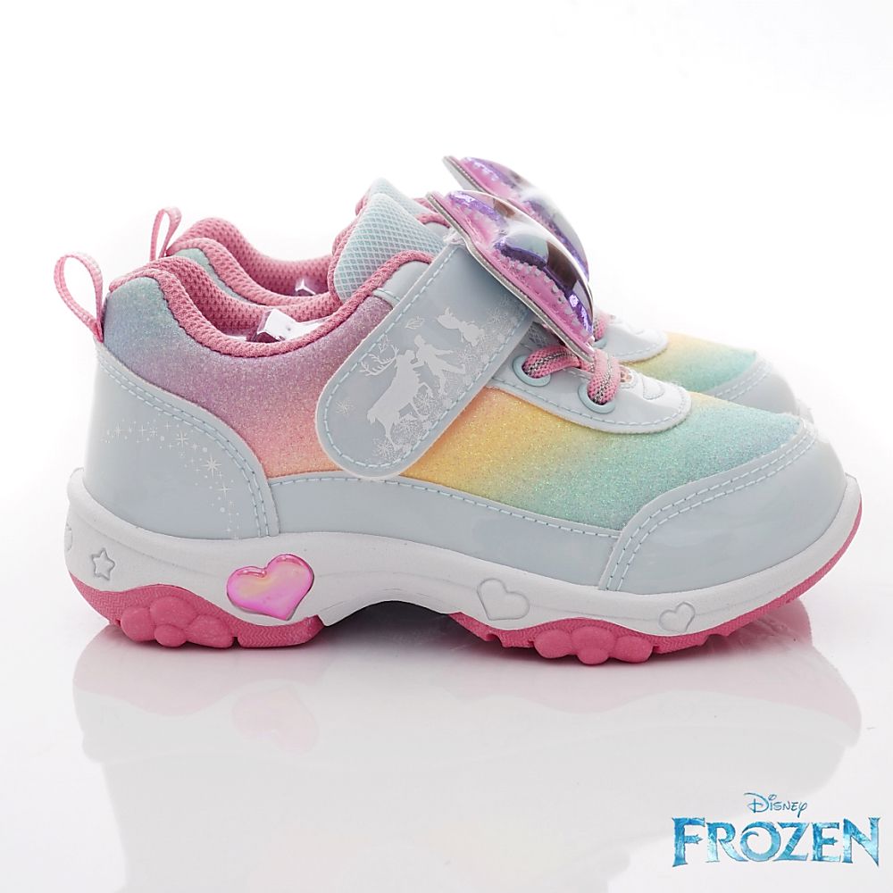 冰雪奇緣 - 台灣製冰雪奇緣電燈運動鞋(中小童段)-運動鞋-湖水藍