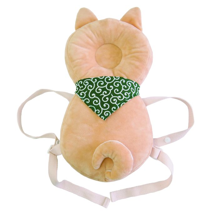 akachan honpo - 嬰兒防護枕背包-柴犬-淺棕色