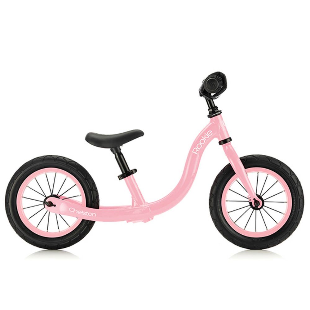 Chelston bikes - Rookie 平衡滑步車-嬰兒粉-平衡滑步車 x 1 , 3 歲以下專用ABS氣嘴蓋 x 1