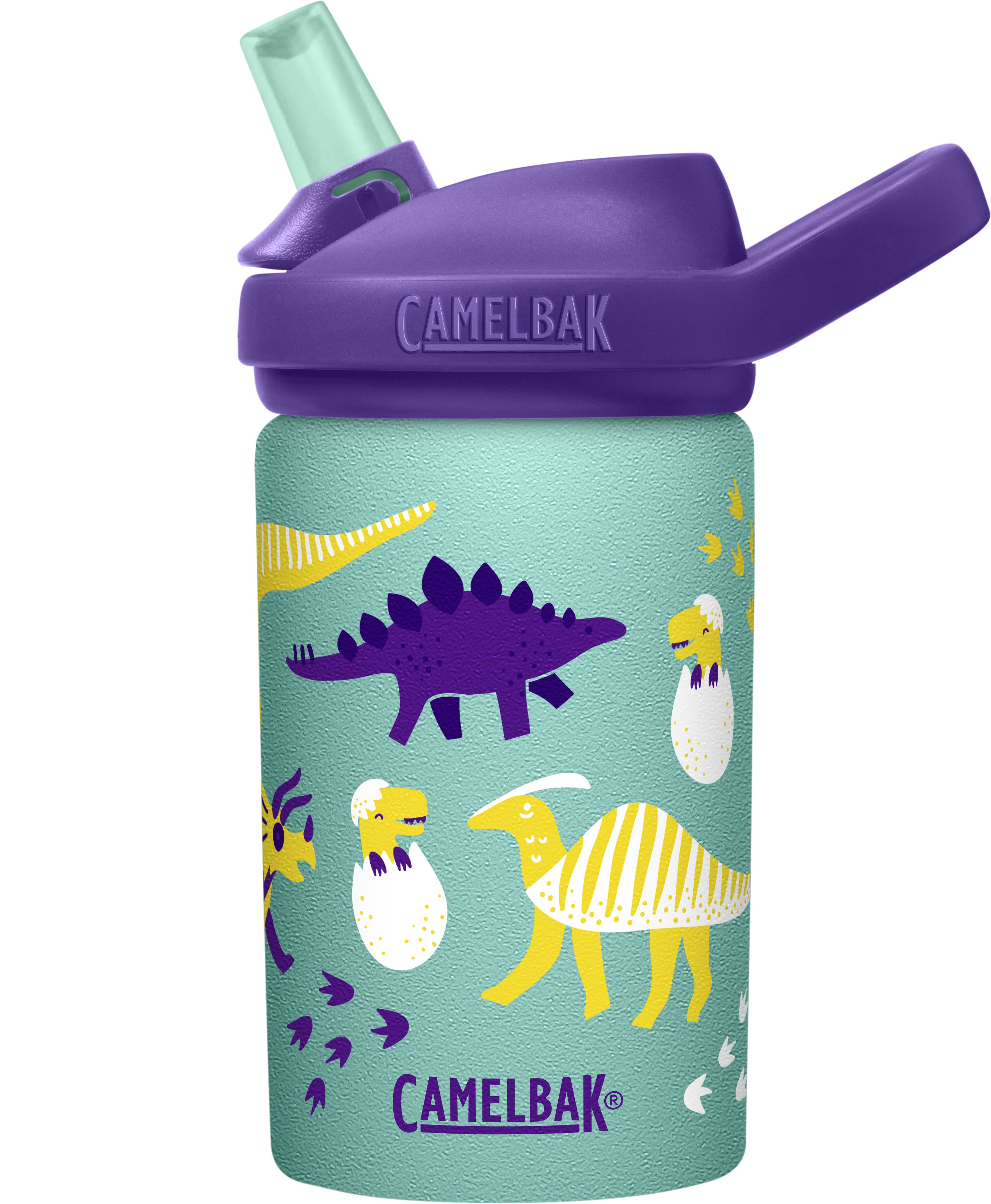 CamelBak - EDDY+ 兒童吸管單層不鏽鋼水瓶-恐龍寶寶-400ml