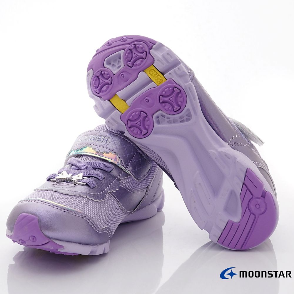 Moonstar日本月星 - 甜心競速運動款(中小童段)-運動鞋-紫