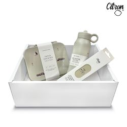 Citron - 經典餐具禮盒(三層保溫瓶250ml+點心盒+兒童餐具四件組)-多款可選