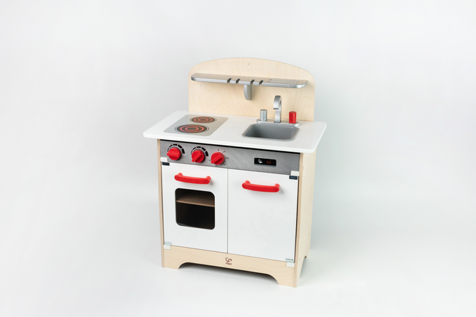 德國 Hape - 多功能木製美食廚房組(白)