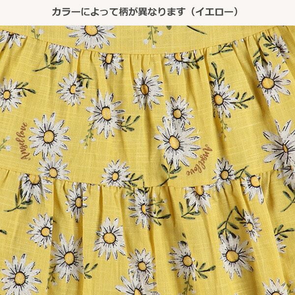 日本西松屋 - 甜美蝴蝶結無袖上衣-小碎花-深藍