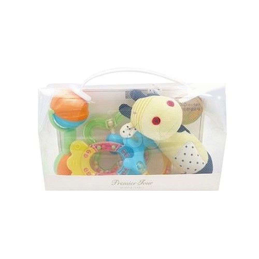 韓國 Pomier 朴蜜兒 - 韓製玩具禮盒長頸鹿 PLA 玉米材質環保玩具-5件組