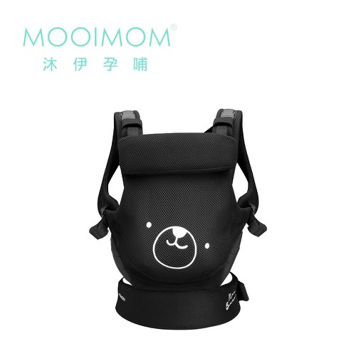 3D透氣包覆式嬰幼兒揹巾-經典黑(聯名款)