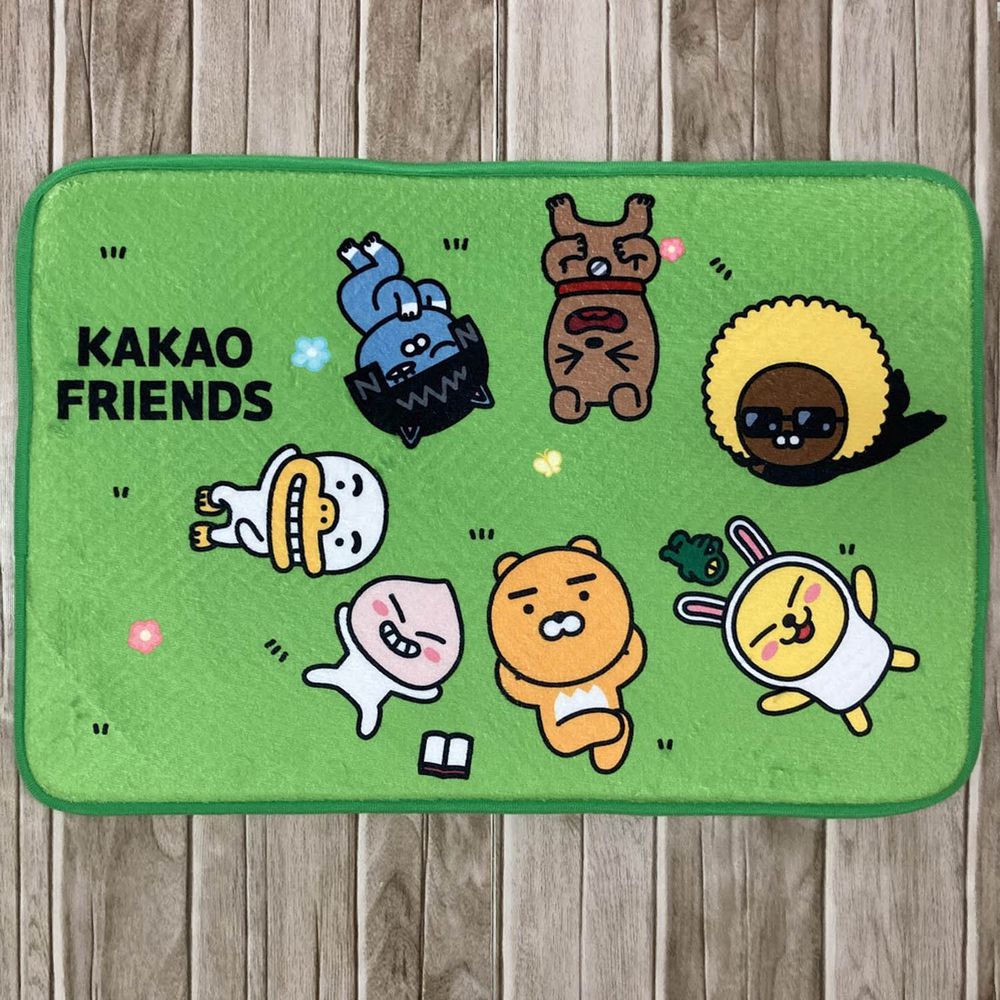 Kakao Friends - 大集合地墊-綠 (63.5*42.5*2cm)